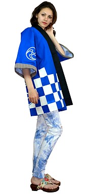 японская куртка кантэн, хлопок 100%, unisex