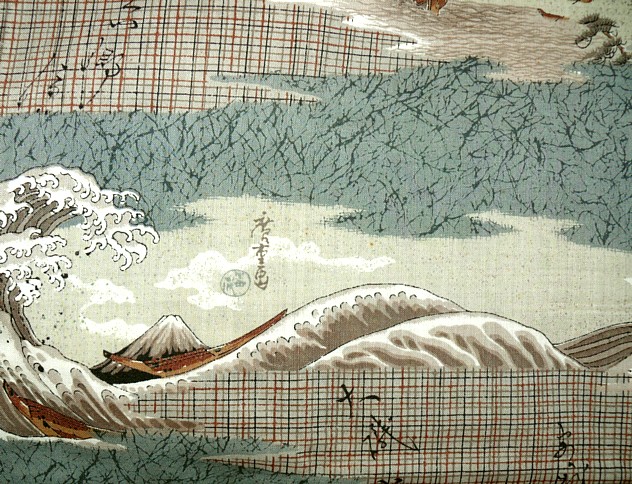 рисунок ткани кимоно
