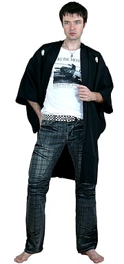 японское шелковое мужское хаори