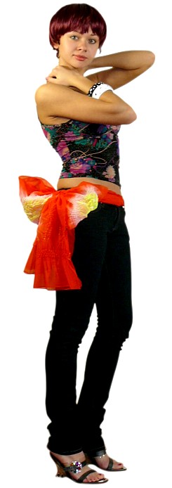 японский шелковый пояс оби и современная одежда