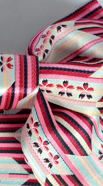 японский женский пояс ОБИ, деталь рисунка