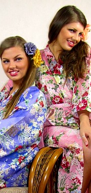 женский халат-кимоно из хлопка, сделано в Японии